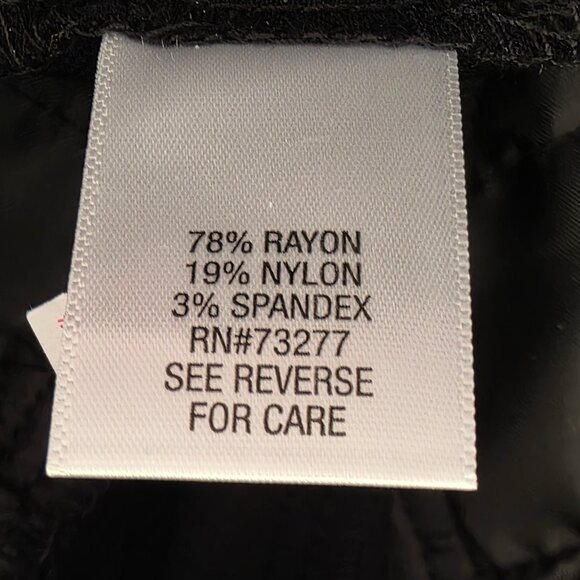 Women's Croft & Barrow Tummy Control Pull-On Pants Mineral Black 10 Regular NWT - Picture 4 of 7